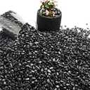NUPICK 12lb River Rocks for Plants Indoor, 1/5 Inch Black Pebbles for Vases Fillers, Decorative Pea Gravel for Fish Tank, Natural Polished Stones for Succulent, Bonsai, Landscaping, Bird Baths