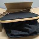 LONBET Laundry Basket with Lid, Made from Breathable Fabric | Aesthetic Clothes Hampers for Laundry with Side Handles & Sturdy Bamboo Frame (40 Gallons - Double, Black)