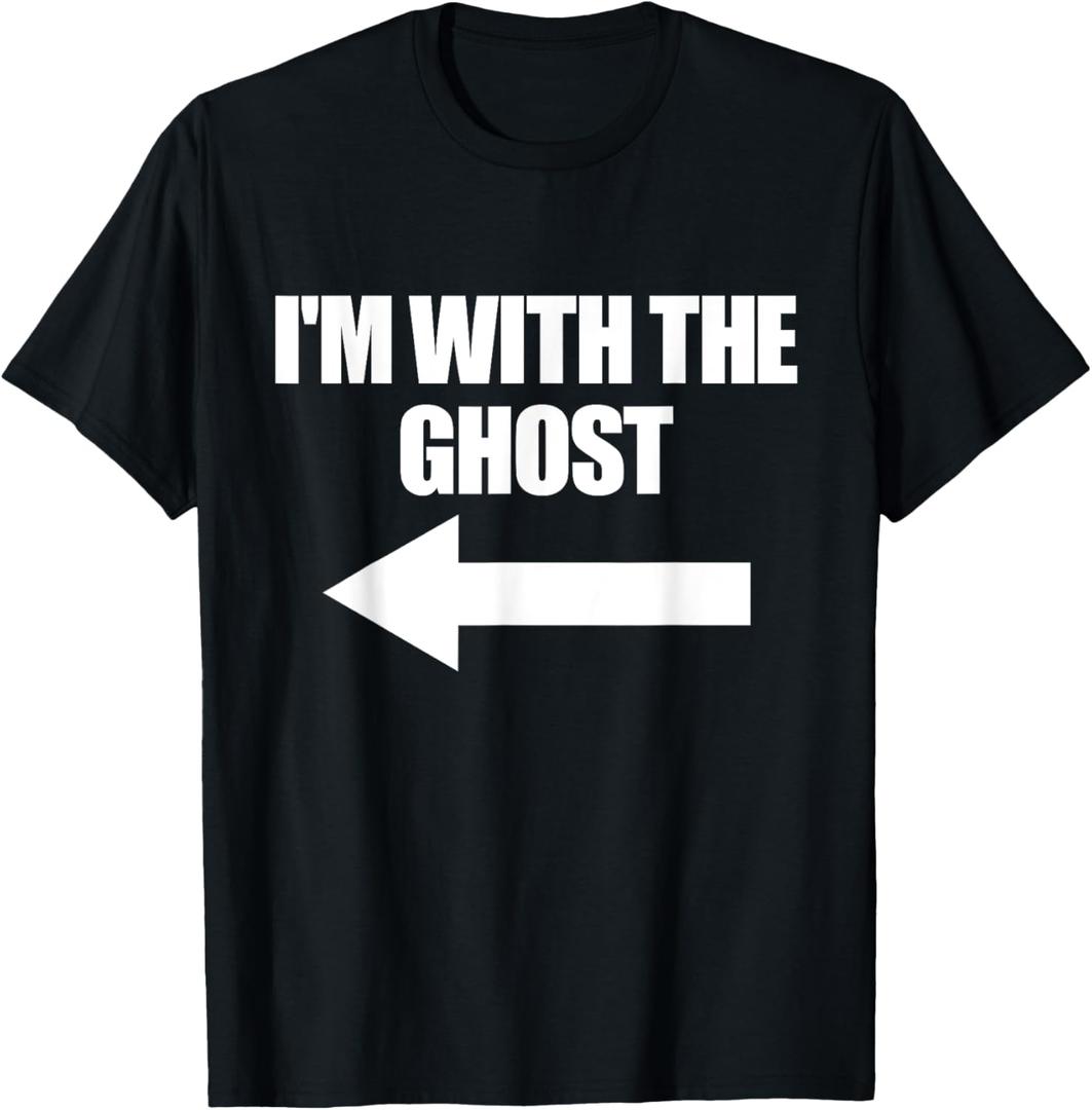 I'm with The Ghost Halloween Matching Ghost Costume T-Shirt, M
