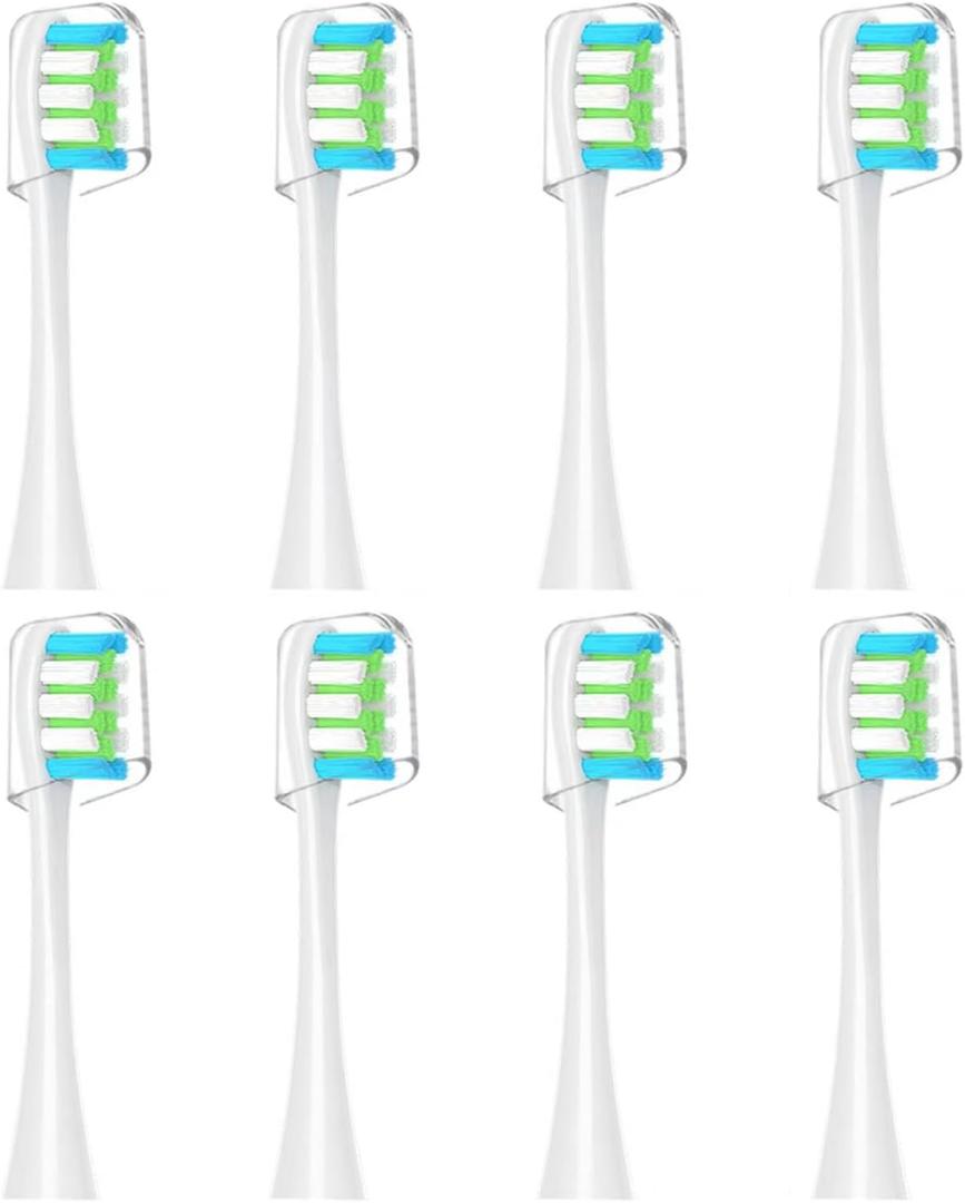 GTHUNDER 8Pcs Electric Toothbrush Heads Suitable for Oclean.with Hygienic Caps,Vacuum-Packed.Fits Adapted for All Oclean Models x pro Elite, X, X Pro,Flow,F1,Air 2(Black)