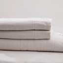 Gauze Towel - 100% Cotton, Thick Linen, Soft Travel & Hair Towel - Textured Waffle Weave, Super Absorbent, Quick Dry (Ivory Set)