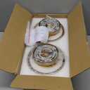 Rustic Pendant Light Set of 2, Brushed Gold Pendant Lights Kitchen Island with Amber Glass Shade, Brass Kitchen Pendant Lighting over Island, Adjustable Hanging Light for Hallway Bathroom Dining Room (6.9in-2pc)