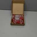 Riakrum 16.5 ft Christmas Berry Beaded Garland String Light Christmas Mantle Decor Pre-lit Warm LED Lights Lighted Battery Operated Winter Garland for Xmas Tree Staircase Home Indoor Decor(Red)