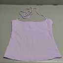 SUUKSESS Halter Tops for Women Tank Tops with Built in Bras Double Lined Backless Top Y2K Going Out Camisole M