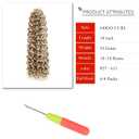 YXCHERISHAIR Curly Crochet Hair GoGo Curl Crochet hair for Women 8Packs Deep Wave Braiding hair,Synthetic Bohemian Crochet Braid Water Wave Crochet hair Extensions(P27/613, 18Inch)