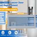 34.2"8.7" WPW10443326 W10443325 Refrigerator Door Gasket Replacement Compatible with Whirlpool Maytag WRX735SDBM00 GZ25FSRXYY5, W10294107 Pantry Drawer Gasket Replace W10443326 Seal - Unbent