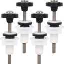 Toilet Tank Bolts Locknuts & Waterproof Rubber Washers Toilet Tank Replacement Kit, 4 Pack