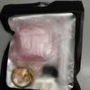 with Safety Lock for Apple AirPods 4 Case 2024,Clear Cases with Phone Stand & Cleaning Kit,Soft TPU Cover for AirPods 4th Generation Case,Cute Bling Keychain for Women Girls-Clear Pink