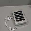 USB Charging Dock - 6-Port Universal Charging Station for Multiple Devices - Multi Device Charger Station - Compatible with Apple, iPad, iPhone, and Android Cell Phones and Tablets (Silver)