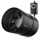 Hon&Guan 6 Inch Inline Booster Duct Fan with Speed Controller  345 CFM Airflow with 19.2W UltraLow Power and Low Noise