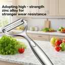 6.3 inch Kitchen Vegetable Peeler 2PCS | Ultra Sharp Stainless Steel Peeler | Ergonomic Non-Slip Safety Handle | Multi-Use for Veggie, Apple, Carrot, Potato & Fruit | Sturdy & Easy to Control