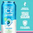 Sparkling Ice Caffeine Blue Raspberry Sparkling Water with Caffeine, Zero Sugar, with Antioxidants and Vitamins,16 fl oz Cans (Pack Of 12)
