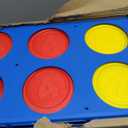 Connect 4 Giant Edition Game - 4-Foot Jumbo Classic Four-in-a-Row Family Fun - Indoor & Outdoor Strategy Board Games for Adults & Kids - 42-Count Colorful Discs - Quick Assembly & Slide Release Reset, Large