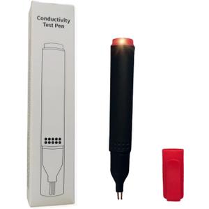Conductivity Test Pen, Tester for Earthing, Continuity Tester for Grounding Mats, Sheets, Pads, Socks, Pillow Cases. Use to Test Effectiveness of Earth Connected Products.