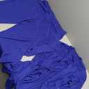 Aro Lora Women's 2 Piece Outfit Casual Solid Open Front Blazer and Pencil Pant Suits Set (2XL, Royal Blue)