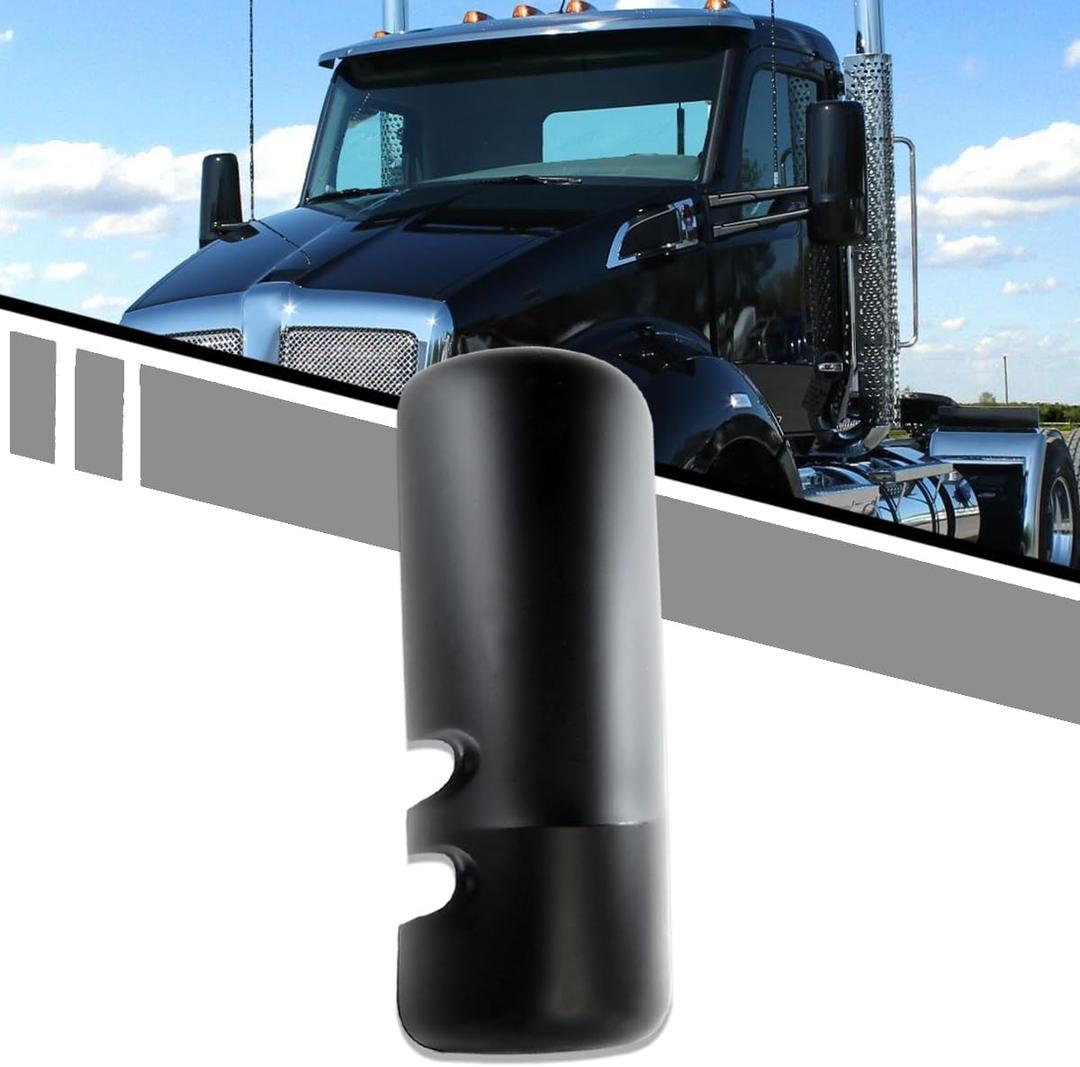 Black Door Mirror Covers Fit Kenworth T680 T880 W990 Replacement Driver Side Left Mirror Cover for Kenworth T680 T880 W990 Accessories (Left)