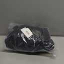 LOVELONGLONG Fleece-Lined Dog Raincoat with Removable Hood  Waterproof Winter Full Body Dog Jacket  Windproof Snowproof Cold-Weather Suit  Black-F 4XL (4XL (Back 23.5"))