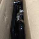 Black Elongated Toilet Seat Natural Wood Toilet Seat with Zinc Alloy Hinges, Easy to Install also Easy to Clean, Scratch Resistant Toilet Seat by Angol Shiold (Elongated, Black)