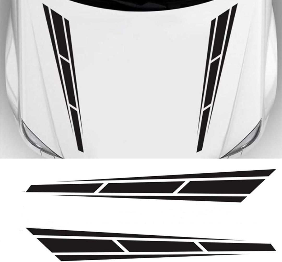 Universal Hood Decal Sticker DBS001 Car Hood Racing Body Side Vinyl Modified Stripe Decal Decoration Black