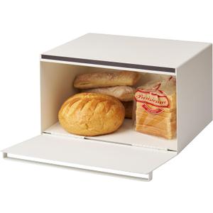 YAMAZAKI Home Tower Bread Box Keeper Holder Container, Metal Bread Holder Saver, Slim Space Saving Counter Storage - Steel, One Size