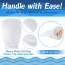 Jecery 8 Pcs 7 Inch Aquarium Filter Socks, 200 m Ring Felt Filter Bags 7 x 16 inches Sump Socks for Saltwater Aquarium Fish Tank Freshwater