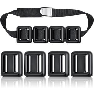 4 Pcs Dive Weights Belt for Scuba Diving Coated Dive Weights Nylon Dive Belt with Metal Quick Release Buckle for Free Diving Spear Fishing