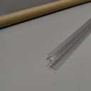 Shower Door Bottom Seal Strip, 2PCS Seal Strip, Ultra Clear PVC, 39" Length, Fits 8mm Thick Glass, Prevents Leaks, Easy Installation, No Adhesive Required (Ultra Clear, 39in for 5/16"(8mm) Door)