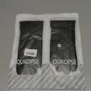 Winter Leather Gloves for Men,Touchscreen Snow Driving Gloves with Cashmere Lining for Motorcycle Driving Riding (Medium, Black)