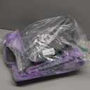 3x5 Rugs for Bedroom, Fluffy Area Rugs for Living Room, Soft Shag Kids Rug Small Carpet with 4 Non-Slip Rug Pads (Purple TieDyed, 3ft x 5ft)