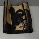 Personalized Gifts for Women Tote Bag, Initial Jute Tote Bag & Makeup Bags Monogrammed Beach Bag w/ Zipper, Birthday Valentines Day Gifts for Women Her Friends Mom Daughter Sister Girlfriend Teacher