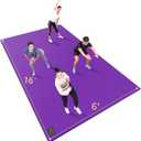 GXMMAT Extra Large Exercise Mat 16'x6'/12'x6'/10'x6'/8'x6'(7mm), High-Density Wide Workout Mats for Home Gym & Garage Flooring,Non-Slip Thick Cardio Mat for MMA,Weights,Fitness,Shoe-Friendly