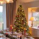 HOLLO STAR 7.5ft Prelit Christmas Tree, Multi-Color RGBW Lights