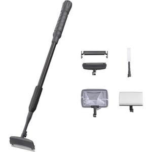Carefree Fish 4IN1 Aquarium Cleaning Tools Long Handle Adjustable Length 18~24Inch Fish Tank Cleaner Kit Algae Scraper Scrubber Brushes Set