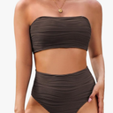 Pink Queen Women Bikini Set 2025 Removable Strap Textured Two Piece Swimsuits High Cut Bathing Suits L
