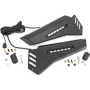 Rough Country Front Bumper Wings w/6in LEDs for Honda Pioneer 1000-92025