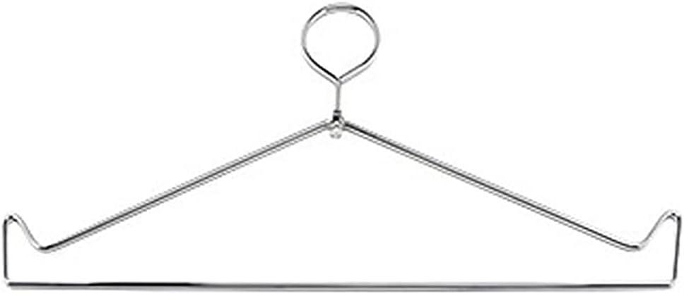 Radiation Lead Apron Hangers, Chrome, Heavy Duty Silver Metal Hanger ATTENUTECH Metal Hanger (Closed)