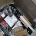 Huuger Night Stand with 2 Drawers, Bed Side Table with Open Shelf, Wooden Top, Nightstand for Bedroom, End Table for Small Space, Fabric Drawer