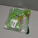 Ctosree Christmas Green Plush Fuzzy Pompom Ballpoint Pens with 6x9cm Pen Insert Cards - Festive Red Gift Bow & 3D Heart Design, Holiday Party Favors Gift Pens for Christmas Classroom Gifts