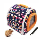 KAMEIOU Portable Small Animals Hedgehog Hamster Carrier Bag Case with Detachable Strap Zipper Breathable Small Guinea Pig Rat Chinchillas Hamster Hedgehog Carrier Pounch Bag for Small Animal Carriers