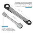 Plumbing Tools Angle Stop Wrench Kit  Adjustable Wrench Professional Plumber Wrench Tools for Installing New Compression Angle Stops and Removing Compression Rings-Silver Tool Kit (Silver-angle Stop Wrench Kit)