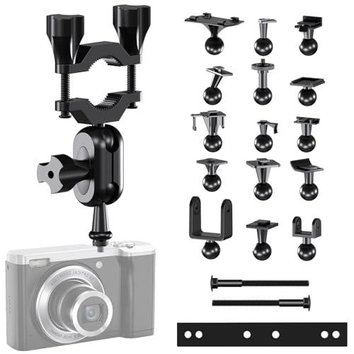 Dash Cam Mount, Rearview Mirror Bracket Installation Kit, for Rove APEMAN CHORTAU VANTRUE Crosstour Old Shark GoPro Roav YI Z-Edge KDLINKS Falcon Zero Peztio and Most Dashcam DVR GPS,16 Connectors