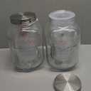 CATPOWER 2 Gallons X-Large Glass Jar With Mouth Canning Jar Kitchen Storage Jar Cookie Candy Penny Jar with Stainless Steel Screw Lid