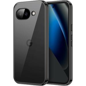 JETech Case for Google Pixel 10a, Non-Yellowing Shockproof Bumper Protective Phone Cover, Anti-Scratch Hard PC Back (Black)