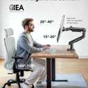 HUANUO TitanLift Heavy Duty Monitor Arm for Screens up to 49", Holds 44 lbs, Aluminum Ultrawide Screen Monitor Mount, Fully Adjustable Single Gaming Desk Mount with Dual C-Clamp, Max VESA 100x100mm