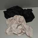 3 Pack Women's Satin Tank Tops Silk Camisole Sleeveless Scoop Neck Work Undershirt Dressy Shirt Lady Blouse Summer (L)