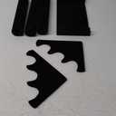 OSPNIEEK Velvet Bracelet Holder with 3 Tier Rack, Black Detachable Jewelry Display Stand T-Bar Necklace Storage Organizer for Bangles Watch Bracelets Scrunchies Organization Showcase