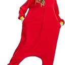 Magicalani Adult Onesie Pajamas - Unisex Halloween Animal Costume Sleepwear for Men & Women - Comfy & Fun Cosplay Outfit Size S