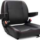 Universal Forklift Seat,Tractor Seat,with Micro Switch,Armrest and Safety Belt,for Tractor,Mower,Skid Loader,Telehandler,Backhoe,Excavator Dozer