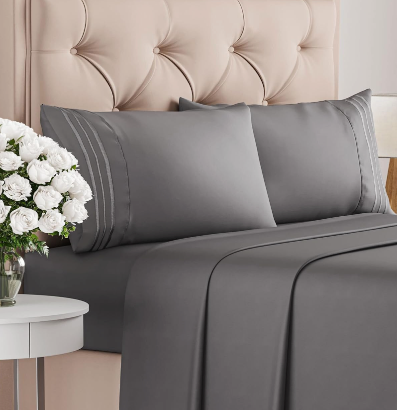 Full Size 4 Piece Sheet Set - Comfy Breathable & Cooling Bed Sheets Set - Hotel Luxury Bedding for Women, Men, Kids, Teens, Boys & Girls - Deep Pockets, Ultra-Soft, Wrinkle Free 