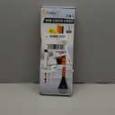 EcoNour 27" Aluminum Ice Scrapers for Car Windshield | Car Window Scraper and Snow Brush with Ergonomic Foam Grip Winter Accessories (Orange)